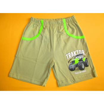 Arex ČR bavlněné kraťasy s potiskem světleolivová