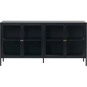Unique Furniture Черна метална витрина 170x85 cm Carmel - Unique Furniture (42270600)
