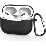 Techsuit Силиконов калъф с карабинер за Apple Airpods Pro 3 - Techsuit Silicone Case (черен) (KF2356304)