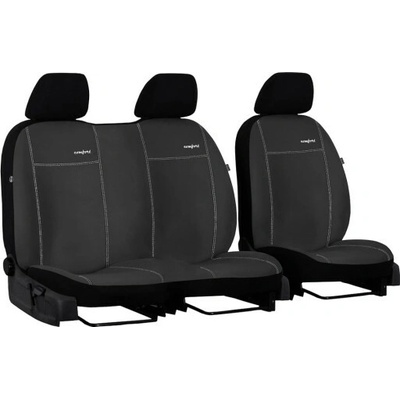 Autopoťah Pok-ter VOLKSWAGEN VW T6 2+1 od 2015 Comfort Alcantara tmavo šedá vyp