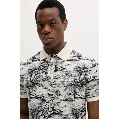 Tommy Hilfiger Тениска с яка с лен Tommy Hilfiger (MW0MW38475)