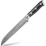 HARAHU Дамаски кухненски нож KX-42117 - Bread / Черен KP42117