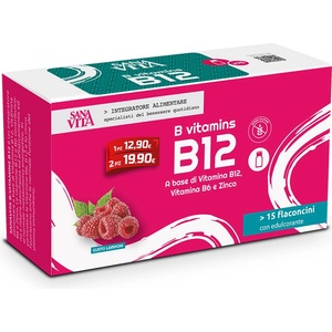 Paladin Pharma Нервна система - Витамин B12, B6 + Цинк, 15 флакона x 10 ml, с вкус на малина (553032 (50152) PP)