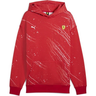 Puma FERRARI RACE COLOR S HOODIE 63048502 červená