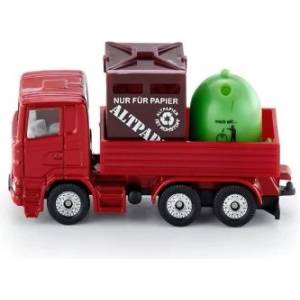 SIKU - Комплект камион с контейнери за смет Recycling transporter (0828)