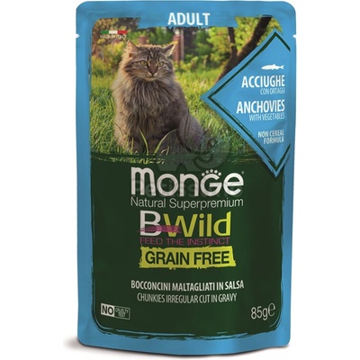Monge BWild Grain Free Adult sardine & vegetables 85 g