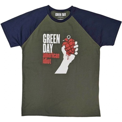 Green Day American Idiot Khaki Green & Navy Blue L Риза (GDRL12MKN03)