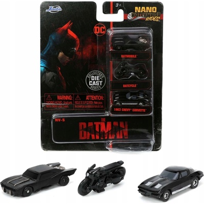 THE BATMAN 2022 BATMOBILE 3 MINI KOVOVÉ VOZIDLA