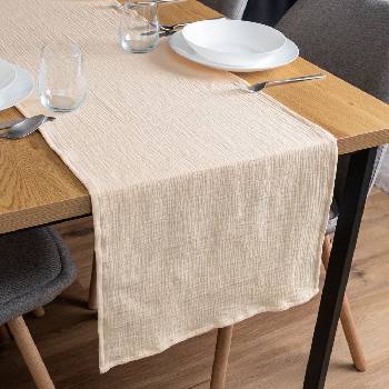 Biante Mušelínový behúň MSN-045 Krémový 35x140 cm