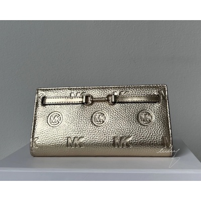 Michael Kors dámská peněženka Carson large snap wallet pale gold zlatá