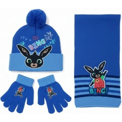 United Essentials Chlapčenský zimný set čiapky, šál, rukavice zajačik Bing