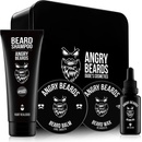 Angry Beards Jack Saloon olej na vousy 30 ml + balzám na vousy 50 ml + vosk na vousy 30 ml + šampon na vousy 250 ml dárková sada