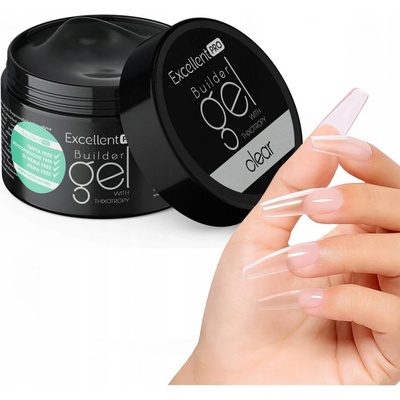 Excellent Pro stavební gel Build er gel Thixotropy thixo samonivelační clear 50g