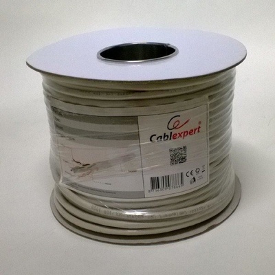 Gembird UPC-5004E-SOL/100 UTP solid cable, cat. 5, CCA 100m (roll), gray