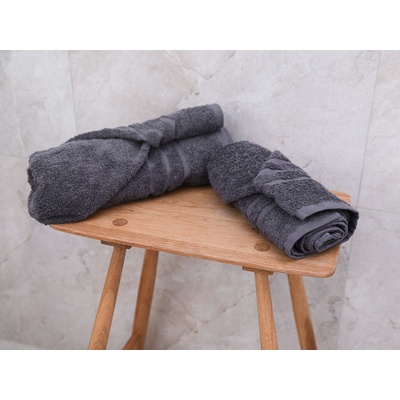 Textilomanie 2x osuška Comfort tmavě šedá 70 x 140 cm