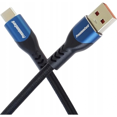 PremiumCord ku31cy1 USB-C/M - USB 2.0 A/M, rýchle nabíjanie prúdom 5A, 1m