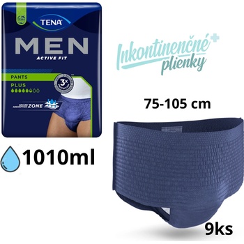 Tena Men Pants Plus S/M pánske inkontinenčné spodné prádlo modré 9 ks