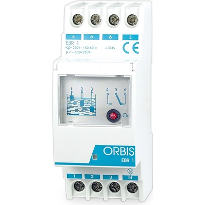 Orbis Hladinový spínač pre 2 úrovne 230V 6A 1xNO/NC EBR-1