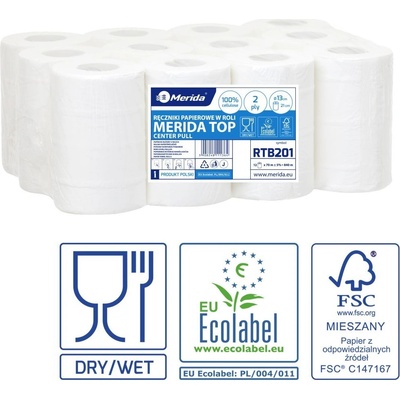 Merida Top Mini dvouvrstvé bílé 70 m 12 ks