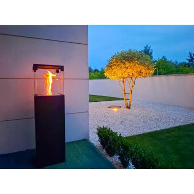 Biokominki Volně stojící biokrb PATIO GMT 26,8 x 95,7 x 26,8 cm černý