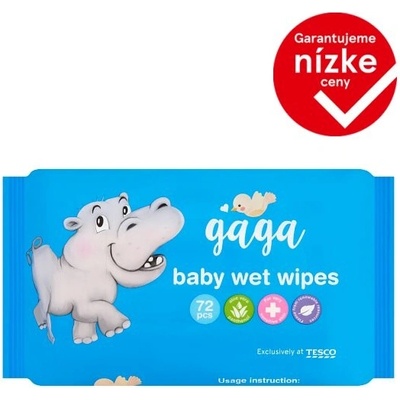Tesco Gaga Detské vlhčené obrúsky 72 ks