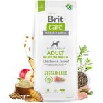 Brit Care Dog Sustainable Adult Medium Breed Chicken&Insect- Супер премиум суха храна за кучета от средните породи. С високоусвоим протеин от насекоми и пилешко месо 12 кг
