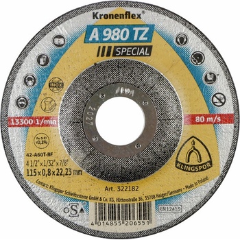 Klingspor Řezný kotouč A980TZ 115 x 0,8 mm KLI322182