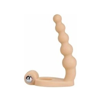 Boss of Toys Rubber strap-on with vibrator penis hole 16.5