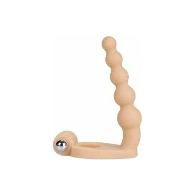Boss of Toys Rubber strap-on with vibrator penis hole 16.5