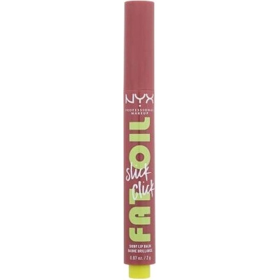 NYX Cosmetics Fat Oil Slick Click хидратиращ пигментиран балсам за устни 2 g