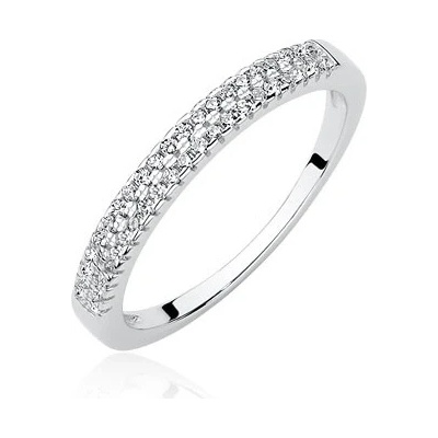 Olivie Stříbrný prsten se zirkony 1948