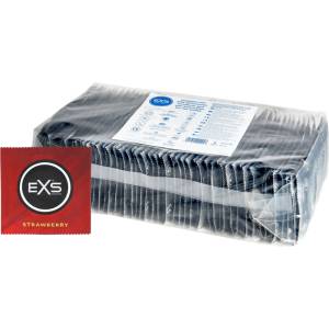 EXS Condoms Strawberry - презерватив с вкус на ягоди (100 бр. ) - desirel