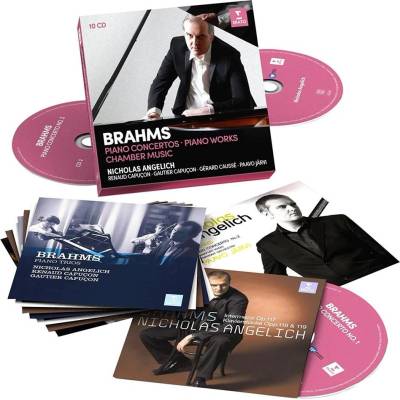 Warner Angelich N. , Renaud C. , Gautier C. , Paavo J. : Brahms: Piano Concertos, Piano Works, Violin Sonatas, Piano Trios - 10CD (063790)