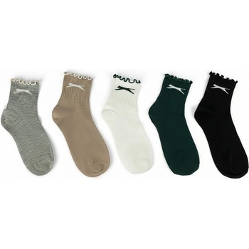 Slazenger Slaz 5pk Ruffle Sck Ld63 - Multi