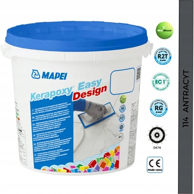 Mapei Kerapoxy Easy Design 3 kg antracitová – Zboží Mobilmania