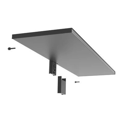 PECASA kovová police 850 x 250 mm černá jemná struktura