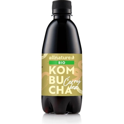 Allnature Kombucha černý bez BIO 330 ml