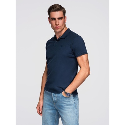 Ombre Clothing Тъмно синьо мъжко основно поло Ombre Clothing Ombre Clothing | Sin | МЪЖЕ | S