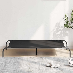 vidaXL Повдигнато легло за кучета черно 130x80x20 cm Оксфорд плат (42000840)
