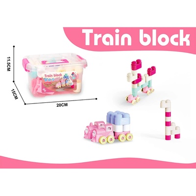 Armtoys ДЕТСКИ КОНСТРУКТОР В ПРОЗРАЧЕН КУФАР 34 ЧАСТИ 2 ЦВЯТА