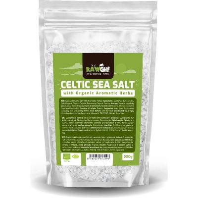RawGH! Guérandská keltská soľ s BIO aromatickými bylinkami 500 g