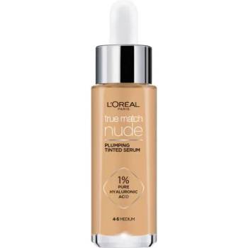 L'Oréal True Match Nude Plumping Tinted Serum тониращ серум с 1% хиалуронова киселина 30 ml нюанс 4-5 Medium