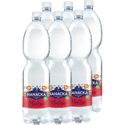 Hanácká Kyselka voda minerální ochucená malina 6 x 1,5 l