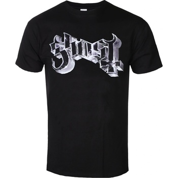 ROCK OFF Мъжка тениска Ghost - Metal Logo & Purple Grucifix - ROCK OFF - GHOTEE52MB