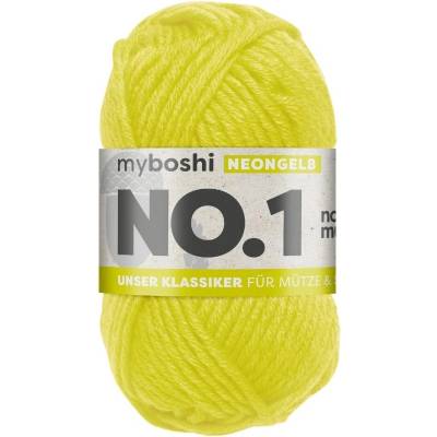 Příze myboshi NO.1 Neonová žlutá