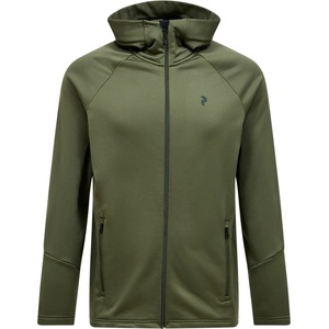 Peak Performance Мъжко поларено яке Peak Performance Rider Essentials Zip Hood Fleece jacket - Pine Needle (005-6184-0312)