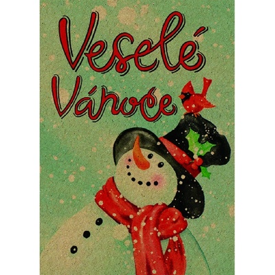 Baloušek BeBechy - přání Vánoce, A6, kraftový papír