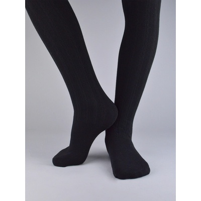 Dievčenské teplé pančuchy Noviti RB003 Girl Thermo Čierna