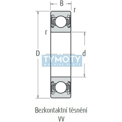 NSK 6203 VV (2RZ) kuličkové ložisko