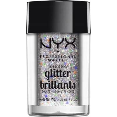 NYX Professional Makeup Glitre na tvár a telo Crystal 2,5 g